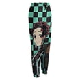 thumbnail image 5 of Demon Slayer Women's Jogger Track Pants Print Drawstring Lounge Sweatpants Casual Trousers for Yoga, Workout S, 5 of 7