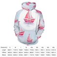 thumbnail image 2 of Pink Sailboats Pattern Men's Women New Sweatshirt Hoodie Men's Plus Size Sweatshirt Hooded Sweatshirt 3d Printed Street Men's Cloth, 2 of 6