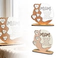 thumbnail image 2 of zhangmingg Custom Heart Plaque Freestanding Desk Sign for Mom Featuring Kids Names In Wood and Acrylic Design, 2 of 6