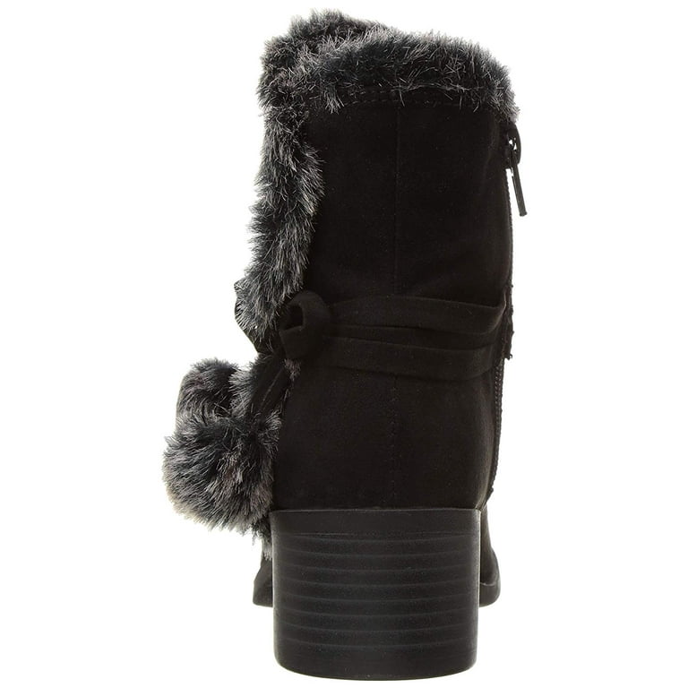 Kids Nine West Girls Cyndees Mid Ankle Zipper Riding Boots