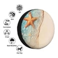thumbnail image 4 of Logiee Starfish On The Sand Beach Print Spare Tire Cover, Universal Wheel Protectors,Waterproof Dust-Proof UV Sun Wheel Tire Cover,Fit for SUV, RV, Travel Trailer, Truck-16 inch, 4 of 6
