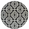 thumbnail image 2 of Oriental Weavers Marina Area Rug 1491Z Black Curves Angled 7' 10" x 7' 10" Round, 2 of 5
