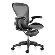 Herman Miller Aeron Chair Size B Fully Featured Gray W/Posturefit, Executive Office Chair