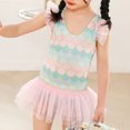 thumbnail image 5 of Baby Girls One-Piece Sparkly Sequins Mermaid Fish Scale Ruffles Swimsuit Swimwear Bathing Suit, 5 of 5