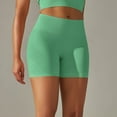 thumbnail image 4 of AXXD Green Work Out Shorts Gym For Women Summer High Waisted Seamless Shaping Shorts Comfy Breathable Fabric Shapewear Mother's Day, 4 of 9