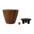 thumbnail image 5 of 2-Pack 10 in.Dark Wood Plastic Self-watering Planter Pot, 5 of 7