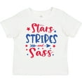 thumbnail image 3 of Inktastic 4th of July Stars Stripes and Sass Blue and Red Stars Girls Toddler T-Shirt, 3 of 5