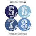 thumbnail image 2 of Months in Motion Baby Monthly Stickers - Baby Milestone Stickers - Newborn Boy Stickers - Month Stickers for Baby Boy - Baby Boy Stickers - Newborn Monthly Milestone Stickers - Belly Stickers, 2 of 3