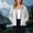 Gray women hooded zip up jacket a1, variant on Women's Fall Winter Spring Hooded Zip Up Jacket Casual Solid Windbreaker Outdoor Raincoat Blazer with Pockets Lightweight Comfy Trench Coat for Women Trendy Basic Outerwear, Yellow 2XL
