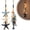 2Pcs,With Light, variant on Coastal Wooden Hanging Ornament Lights, Mediterranean Beach Nautical Decor, Ambient String Lamp for Indoor Outdoor Tropical Themed Atmosphere