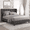 Dark Grey, variant on Einfach Queen Bed Frame, 18'' Metal Platform Bed with 16.6'' Under-Bed Storage Space, Heavy Duty, No Box Spring Needed, Black