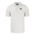 thumbnail image 2 of Men's Cutter & Buck White/Gray Tulane Green Wave Pike Eco Symmetry Print Stretch Recycled Polo, 2 of 3