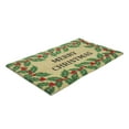 thumbnail image 2 of Red and Green Holly Berrie "Merry Christmas" Outdoor Mat 30 x 18, 2 of 3