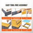 thumbnail image 4 of VEVOR Wooden Sandbox with Canopy Sand Box Sand Pit Outdoor Backyard Ages 3-12, 4 of 9