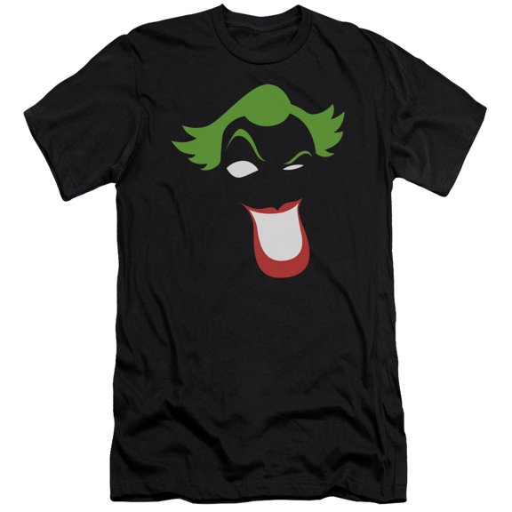 Batman Joker Simplified S/S Adult 30/1 T-Shirt Black