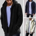 thumbnail image 3 of Hombres invierno oso de peluche polar piel abrigo mullido chaquetas tipo jersey prendas de vestir de gran tamaño cálido otoño prendas de vestir Chaquetas de manga larga de felpa, 3 of 5