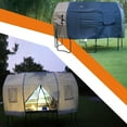 thumbnail image 6 of Jumpfly 12FT Trampoline Tent(Only Tent Cover),Fit for 8 Curved Poles Round Trampoline,Trampoline Shade Cover with LED Light,Outdoor Trampoline Accessories Canopy,Sunscreen Clubhouse,Anti-Tear,Beige, 6 of 8