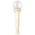 thumbnail image 3 of ANGARA South Sea Cultured Pearl Collar Ring with Diamonds in 14K Yellow Gold for Women | June Birthstone, Birthday, Anniversary, Jewelry Gift for Women | Pearl Ring, 3 of 8
