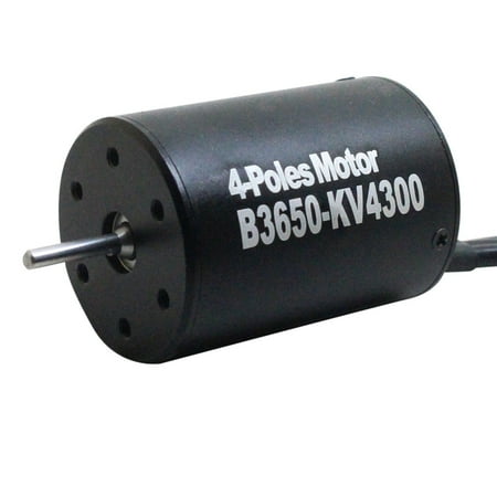 Scale Brushless Motor - 3650 4300KV 4Poles Sensorless Brushless Motor For 1/10 Scale RC Car Truck