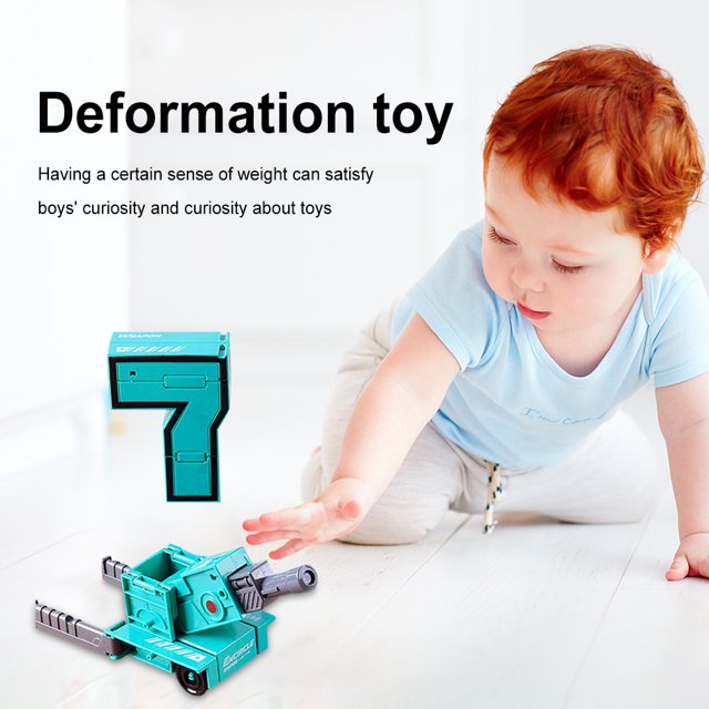 Robot De Transformación De Juguete Montaje de bloques educativos Cultivar creatividad Regalo de cumpleaños (7)