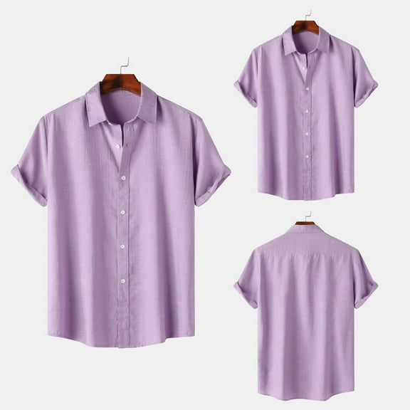 ZZHZGZ Fourth of July Mens Tie Dye T Shirts Fashion Summer Men's Shirt Short Sleeve Solid Color Style Lapel Shirt Fourth of July Mens Clothing Xxl