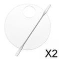 thumbnail image 1 of Conjunto de Mezcla de Cosméticos Profesionales, Tablero Creativo, Fundación Perfecta, Juego de Pinceles , 2 piezas, 1 of 8