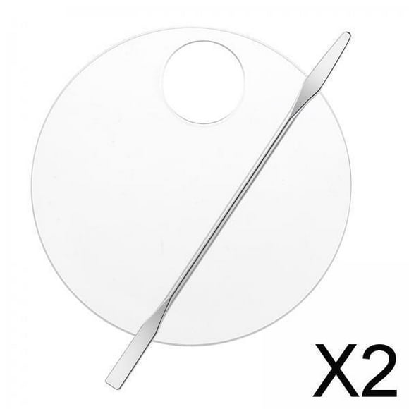 Conjunto de Mezcla de Cosméticos Profesionales, Tablero Creativo, Fundación Perfecta, Juego de Pinceles , 2 piezas