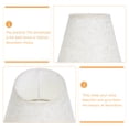 thumbnail image 2 of Fabric Lamp Shade Tabletop Lamp Shade Ceiling Light Shade Decorative Light Cover, 2 of 6