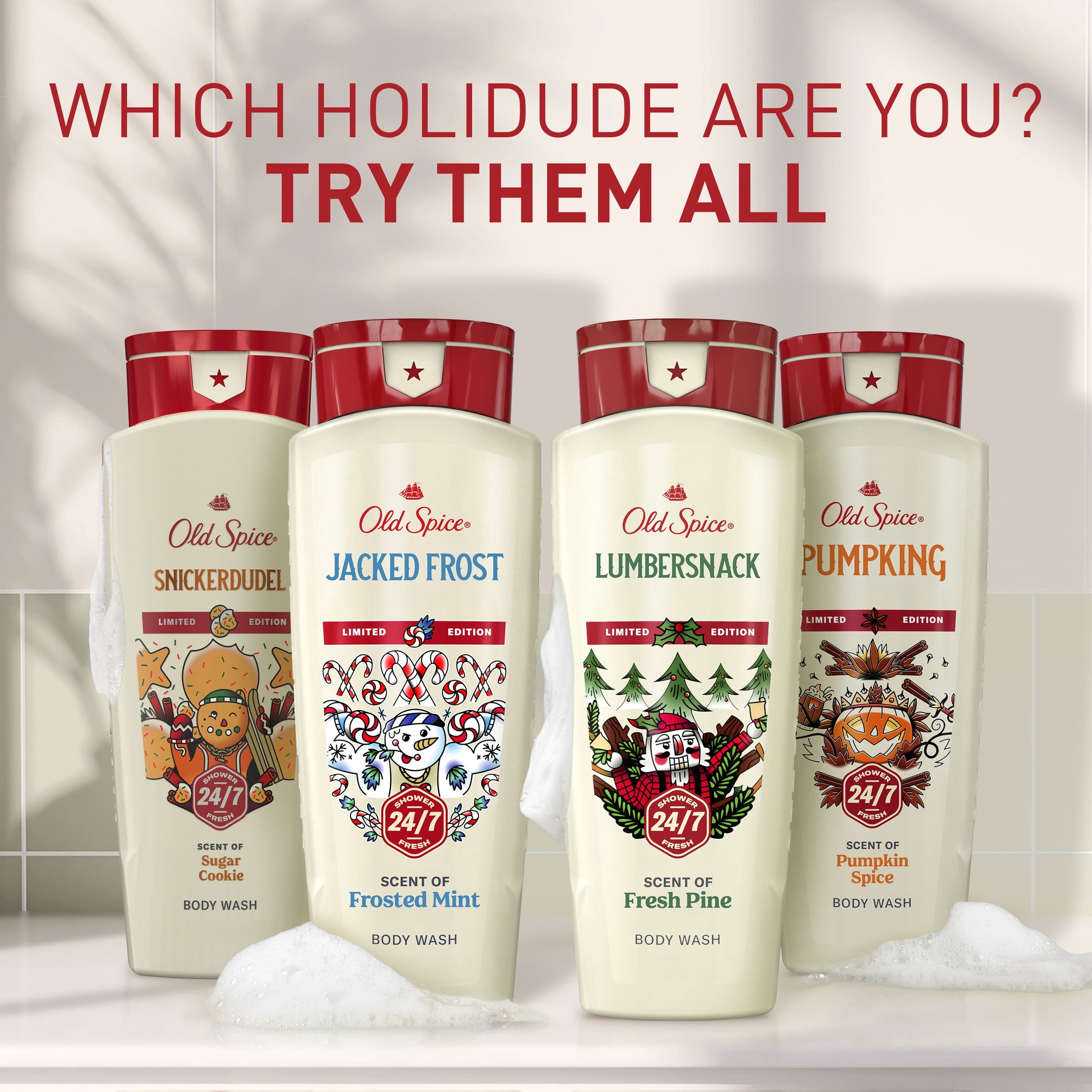 Old Spice Body Wash for men, Holiday Edition, Snickerdudel, 16oz