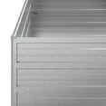 thumbnail image 3 of vidaXL Garden Raised Bed 100x100x77 cm Galvanized Steel Silver, 3 of 4