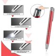 thumbnail image 3 of Pens with Light for Writing in the Dark, 6 Pieces Pens with Lighted Tip LED Flashlight Lighted Ballpoint Pen (Red + Black), 3 of 5