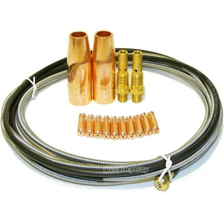 

WeldingCity Welding .030 (Contact Tip-Gas Nozzle-Gas Diffuser-Liner) for Magm 100L and Tweco Mini/#1 Up to 200A M2L