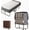 75" x 38", variant on Folding Bed,75" x 31" Rollaway Bed with 5”Thickness Mattress & Storage Shelf for Adults,High Rebound Foam Filling,Folding Bed with Storage Cover,Steel Frame with 4 Movable and Lockable Wheels