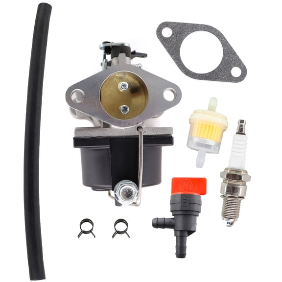 Carburetor For Tecumseh 640065A & 640065 OV358EA OHV110 OVH135 13HP 13.5HP 14HP 15HP Carb Engine W/ Gasket Spark Plug Mower