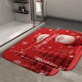 thumbnail image 2 of 1pc Santa Claus Pattern Absorbent Non-Slip Bathroom Thickened Flannel Rug Decor,Soft,Quick Drying,Suitable For Indoor/outdoor Use,Bathrooms,Bedrooms,Kitchens,Terrace,Laundry Rooms,16"x24", 2 of 9