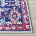thumbnail image 4 of SAFAVIEH Tucson Bryanne Traditional Machine Washable Area Rug, 4' x 6', Red/Navy, 4 of 9