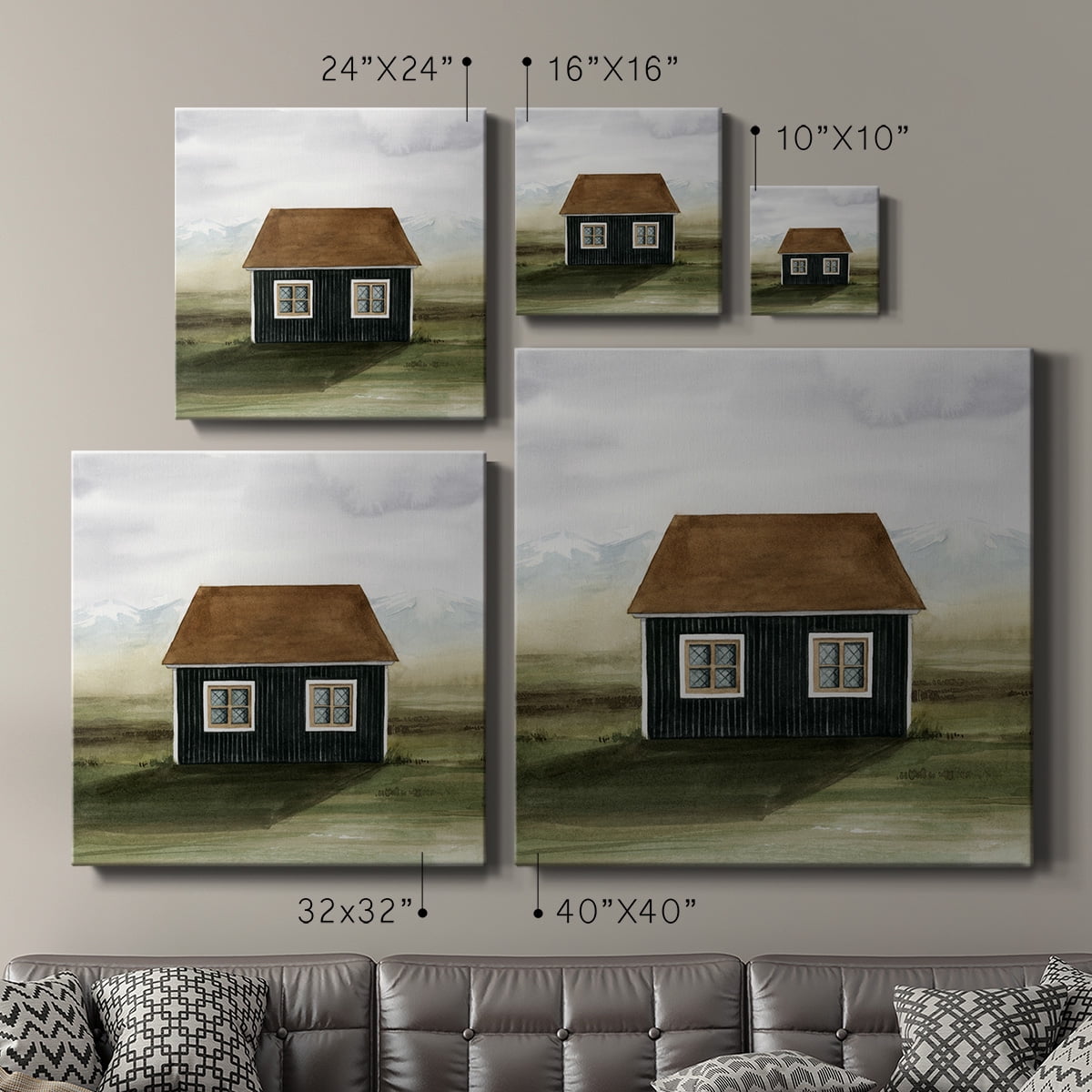 Wexford Home Nordic Cottage II-Premium Gallery Wrapped Canvas, 24" x 24" - Ready to Hang