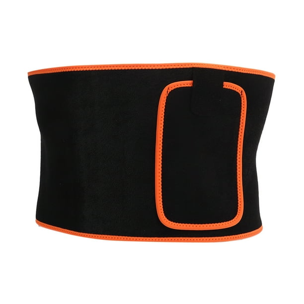 Cinturón de entrenamiento de cintura ajustable para espalda baja, soporte lumbar, cinturón adelgazante corporal con bolsillo para teléfono para gimnasio de fitness M