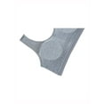 thumbnail image 4 of INSPIRE CHIC Women's Pullover Wire Free Racerback Removable Pads Bra Gray, 4 of 5
