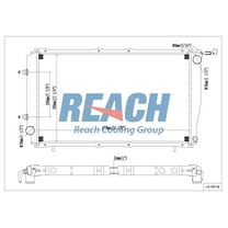 REACH 41-1819 Radiator for 94-91 Subaru Legacy, Automotive Radiator Replacement Part