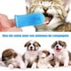 thumbnail image 4 of Azul, juego de 4 piezas: cepillo de dientes para perros, cepillo de dientes para mascotas, cepillo de dientes de silicona de 360° para perros y gatos, con forma de dedo para limpiar lenguas y dientes., 4 of 5