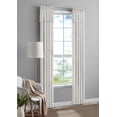 thumbnail image 2 of Mainstays Farmhouse Light Filtering Curtain Panel with Attached Valance, 1 Panel, White, 50” W x 95” L, 2 of 9