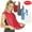 Red-2 Pcs, variant on ATJIA 2 Pack Adult Bibs Washable Clothing Protector for Women Men Elderly Senior and Disabled Bib Adult Eating Adjustable Reusable