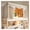 Beige, variant on Bunk Bed Canopy Curtain, Privacy Bed Spread Blackout Curtains with Zipper and Metal Frame,for Dorm Bunk Bed