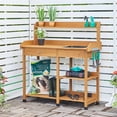 thumbnail image 2 of Renwick Garden Potting Bench with Basin & Drawer, Wood, 2 of 8