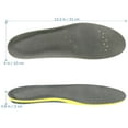 thumbnail image 4 of ROSENICE Men's Insoles Extra Comfort Flexible Anti-bacterial PU Thickened Massage Height Increasing Insoles Absorption Cushion for Arch Support (Yellow), 4 of 8