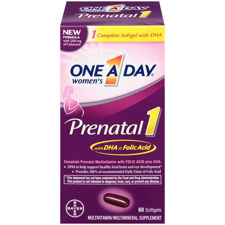 Un prénatal d'une pilule est un jour des femmes, 60 comte, bateau des Etats-Unis, Marque One-A-Day