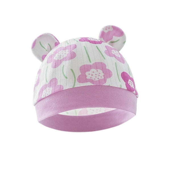 Newborn Beanie Hat Baby Indian Hat Turban Hat Comfortable Infant Cap Windproof Headwear for Babies 0-6M Unisex Headpiece rabbit ears hat