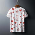 thumbnail image 4 of Xuyuer Valentine's Day Women's Tshirts Holiday Party Funny Costume 3D Print Funny Tuxedo Graphic T-Shirt Novelty Short Sleeve Crewneck Shirt Circus Costume Showman T-Shir, 4 of 9