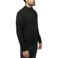 thumbnail image 3 of X RAY JEANS Mens Pattern Block Quarter Zip Sweater, Black, 3XL, 3 of 6